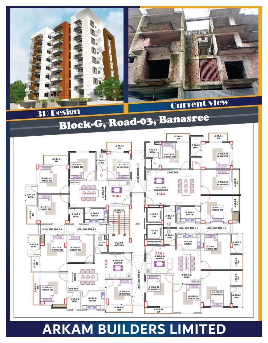 ARKAM KPLOTAN, Apartment/Flats at Banasree