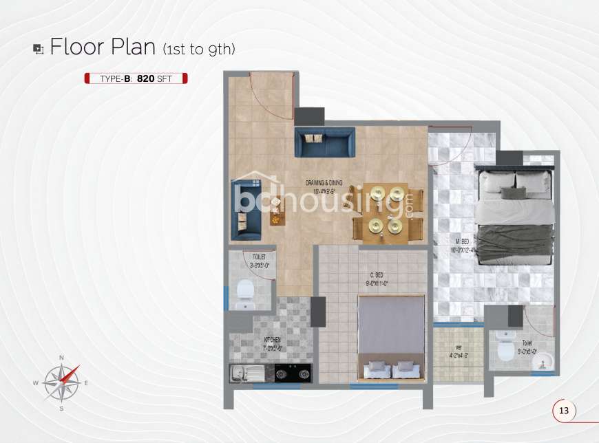 Alif Garden, Apartment/Flats at Agargaon
