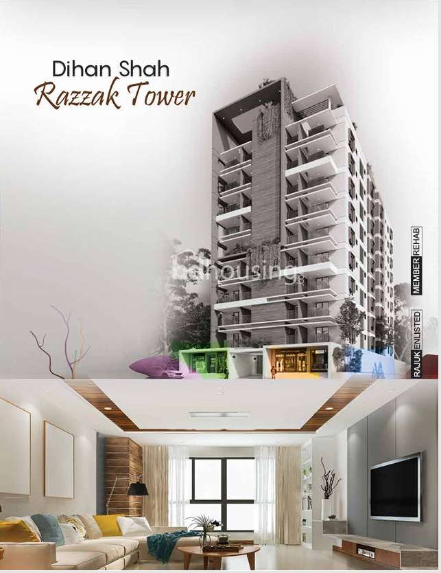 Dihan Shah Razzak Tower, Apartment/Flats at Ashkona