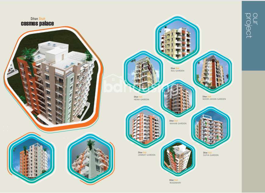 Dihan Shah Cosmos Palace, Apartment/Flats at Ashkona