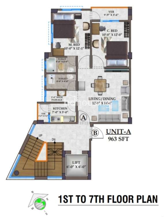 বাড়ির নাম : Fatema neer, Apartment/Flats at Dhanmondi