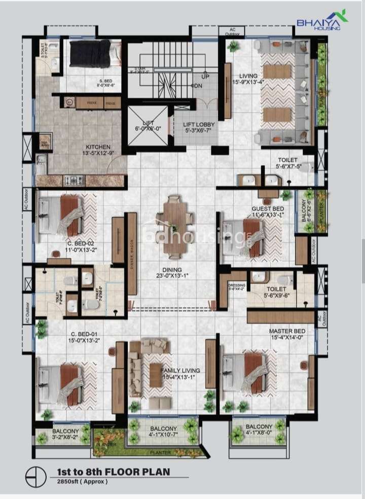 Velvet Vista, Apartment/Flats at Jolshiri Abason