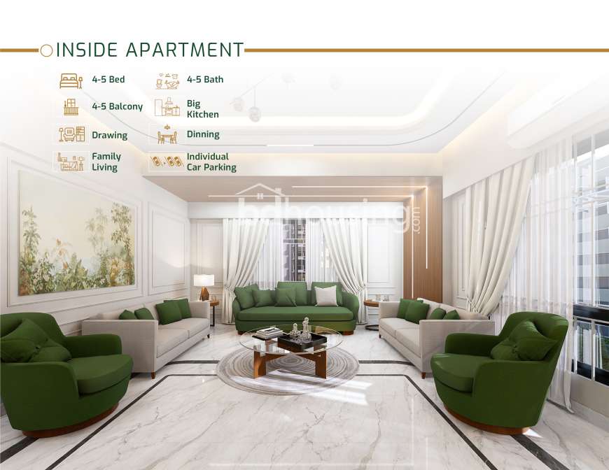 The Grand Aangan, Apartment/Flats at Shornali Abashon