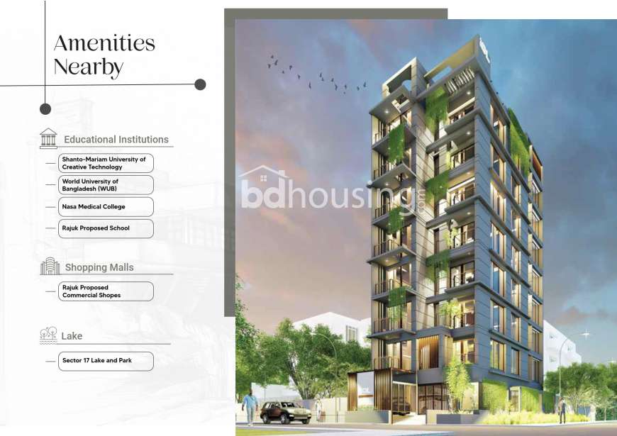 IDL Jannat Ara Mansion- 3 bed 1715 sft corner flat at Uttara 17 opposite BGMEA, Apartment/Flats at Uttara