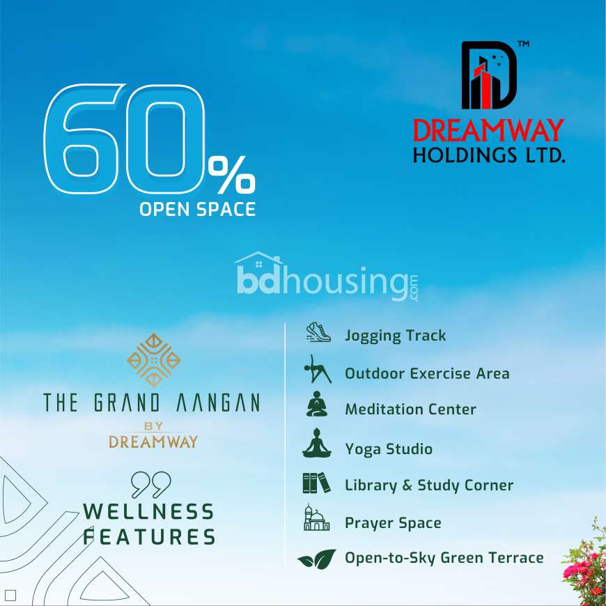 The Grand Aangan, Apartment/Flats at Shornali Abashon