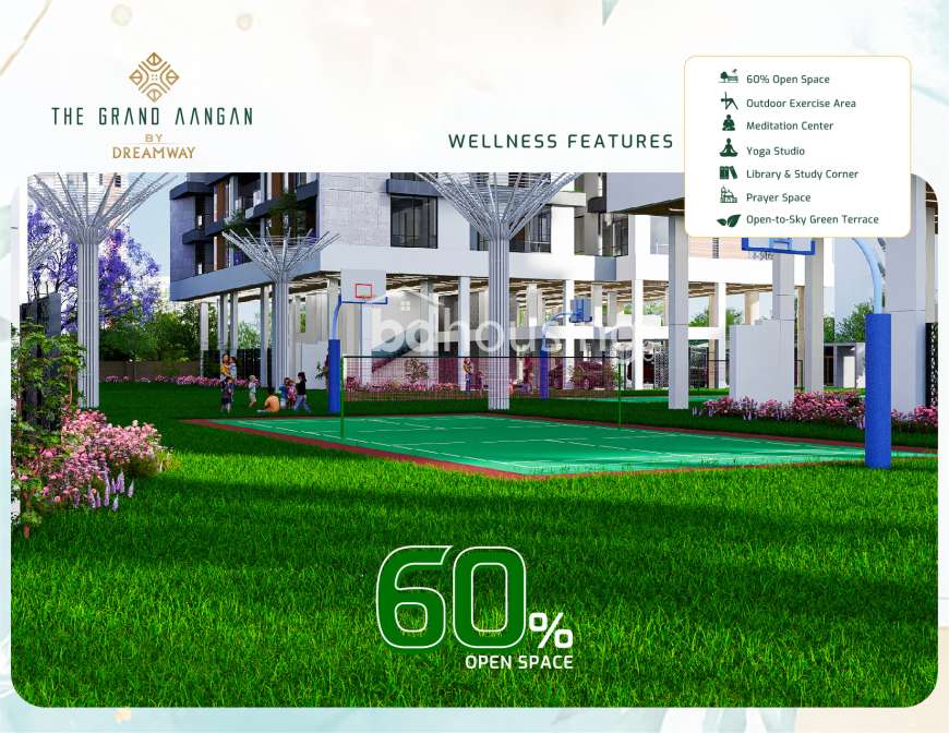 The Grand Aangan, Apartment/Flats at Shornali Abashon