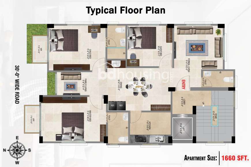 Concrete Riverview, Apartment/Flats at Uttara