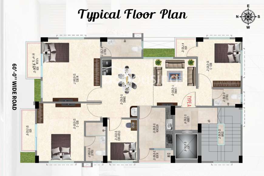 Concrete Mehran’s Medow, Apartment/Flats at Uttara