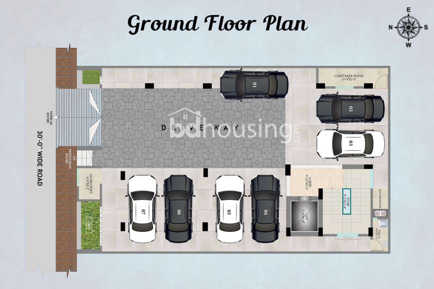 Concrete Nawab’s Lake Estate, Apartment/Flats at Uttara