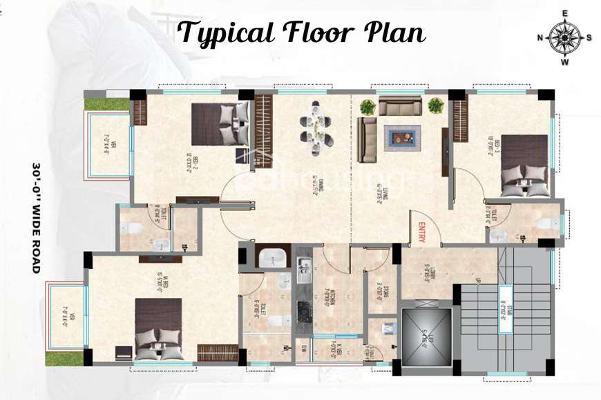 Concrete Primrose, Apartment/Flats at Uttara