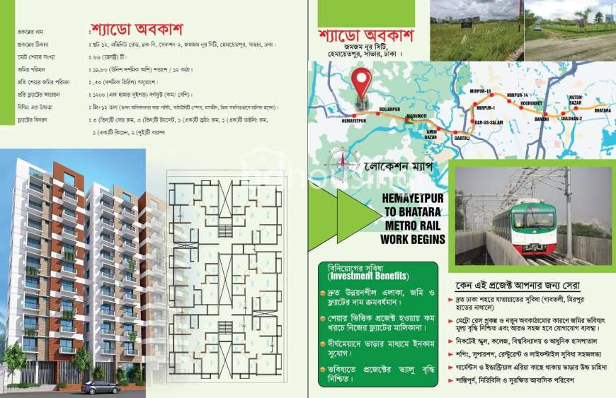 Shadow Obokash , Land Sharing Flat at Savar