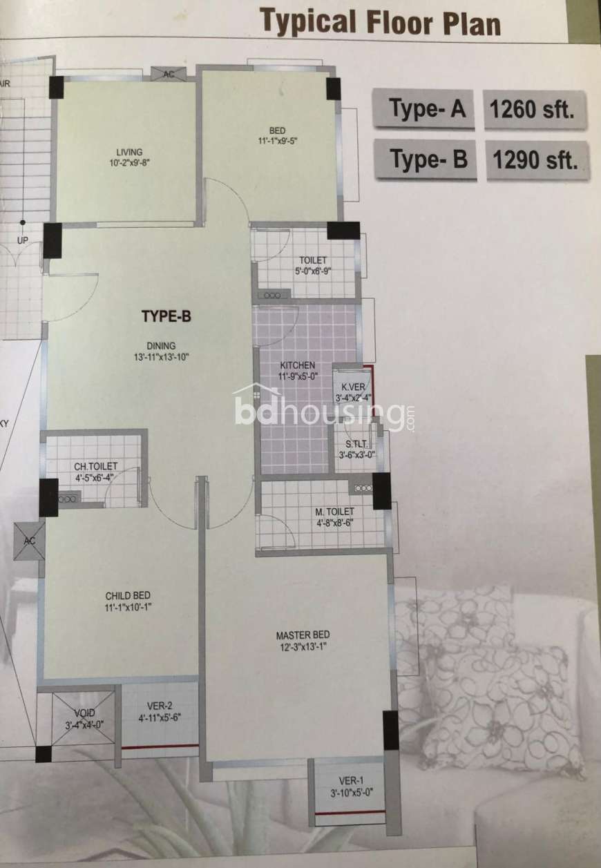 Nandon thasun villa , Apartment/Flats at Agargaon