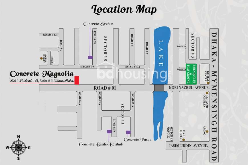 Concrete Magnolia, Apartment/Flats at Uttara
