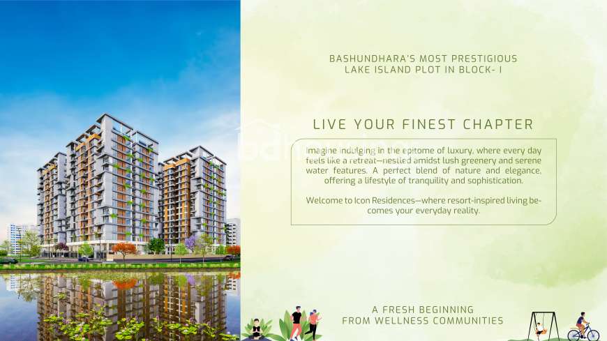 Icon Residences, Land Sharing Flat at Bashundhara R/A