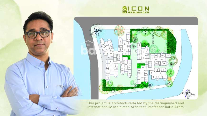 Icon Residences, Land Sharing Flat at Bashundhara R/A