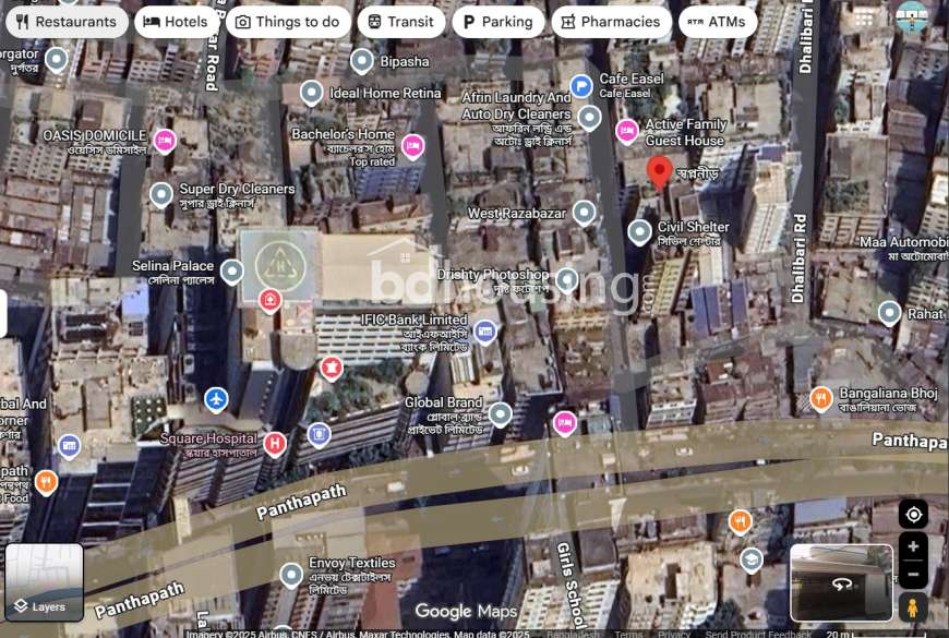 West Razabazar, Panthapath, Dhaka 1215, Independent House at Raja Bazar