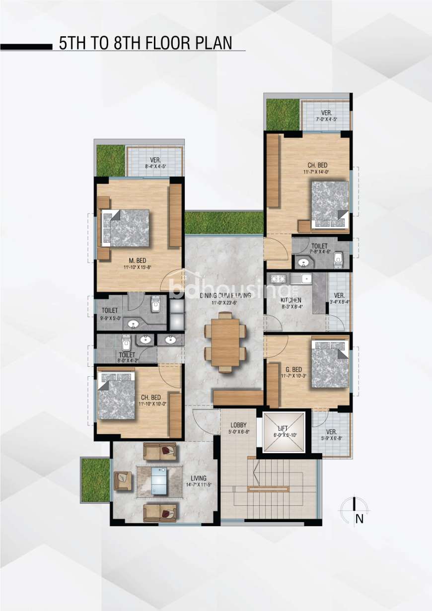 Swan-Dream-Park, Apartment/Flats at Aftab Nagar