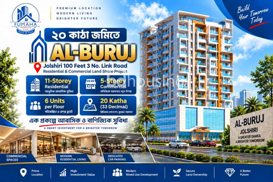 AL-BURUJ – Premium Land Share Apartment, Apartment/Flats at Jolshiri Abason