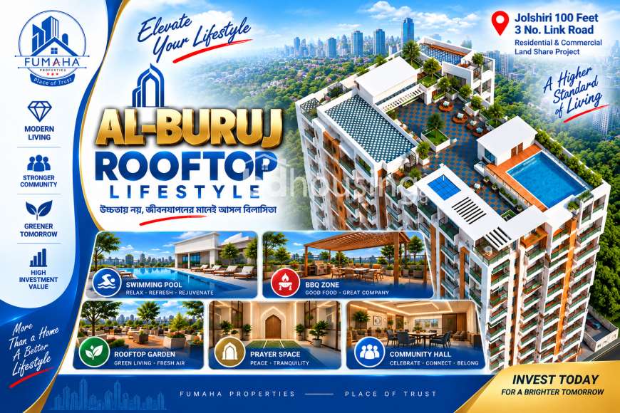AL-BURUJ – Premium Land Share Apartment, Apartment/Flats at Jolshiri Abason