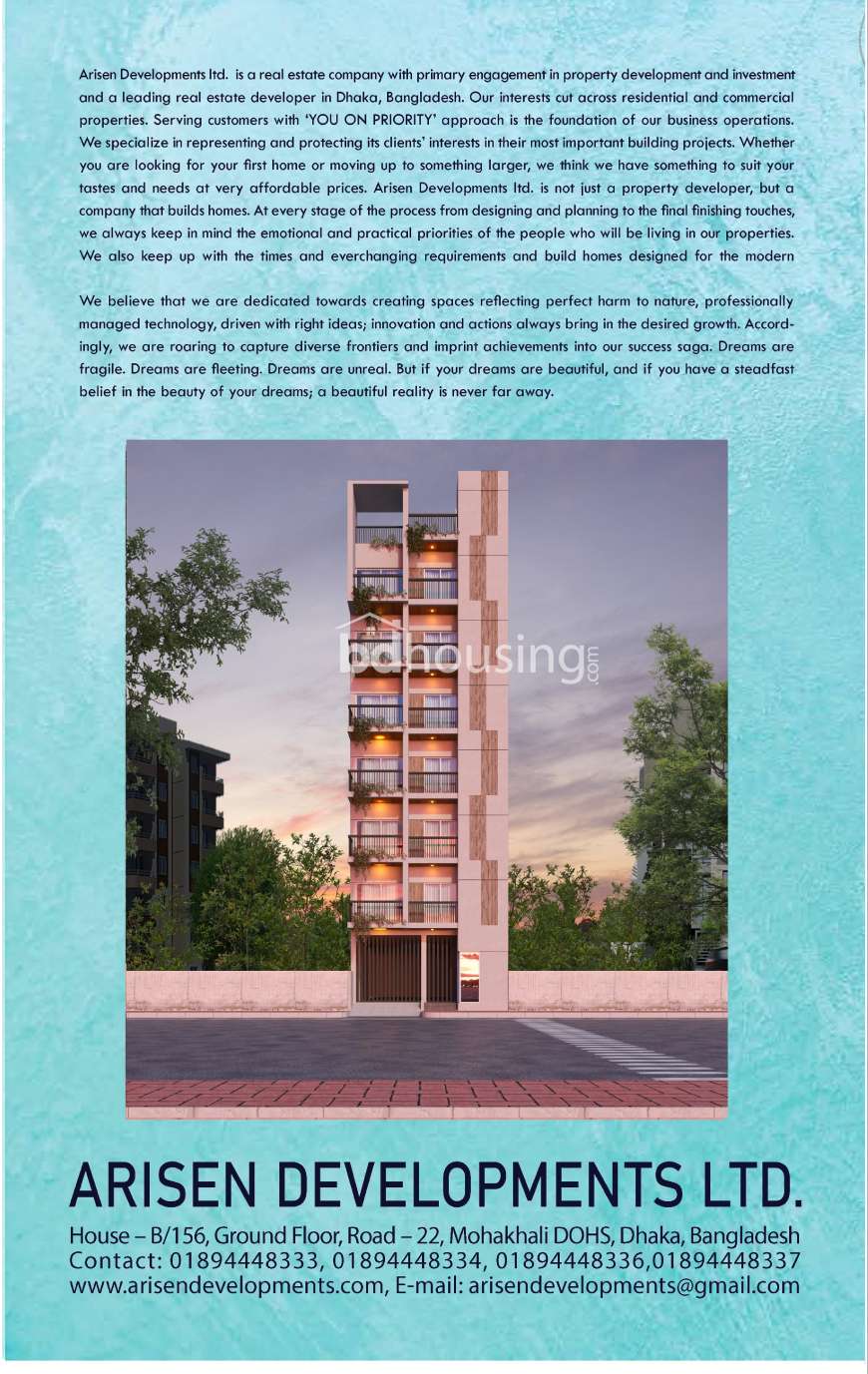 Arisen Green valley, Apartment/Flats at Mirpur 12