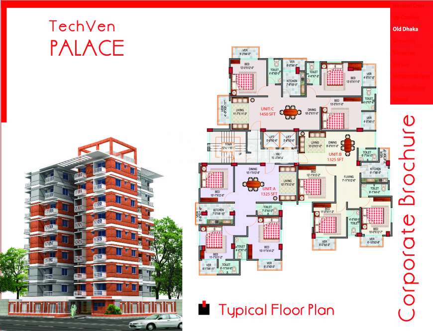 Techven Palace, Apartment/Flats at Tikatuli