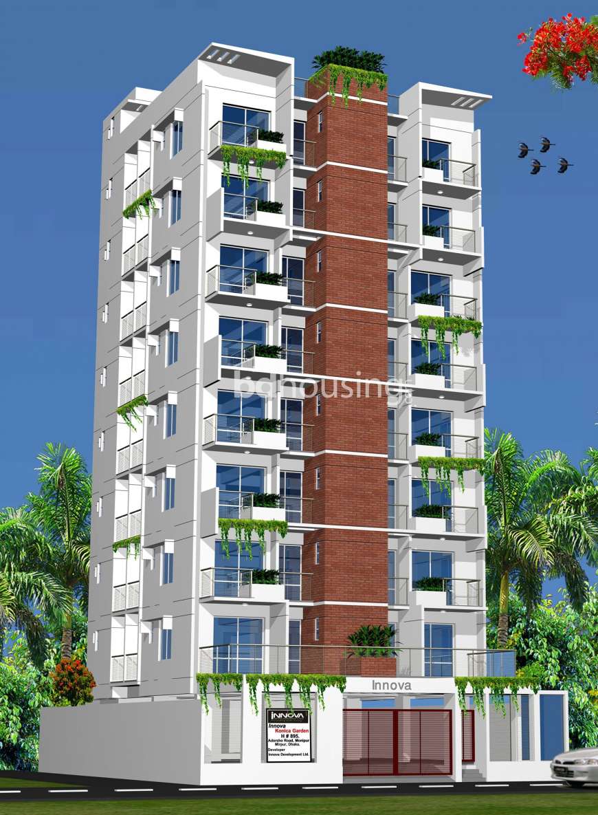 Exclusive South facing 1330 sft. almost ready apt. for Sale at 60 Feet Road, Agargaon., Apartment/Flats at Agargaon