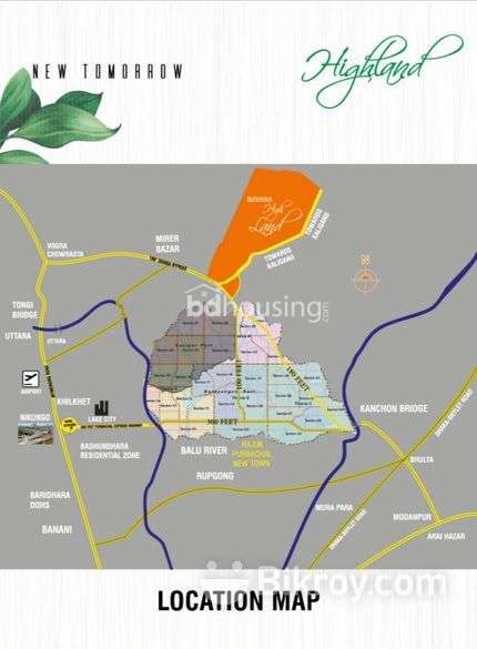Plot sale at Navana Highland Residential Area (purbachal), Residential Plot at Purbachal
