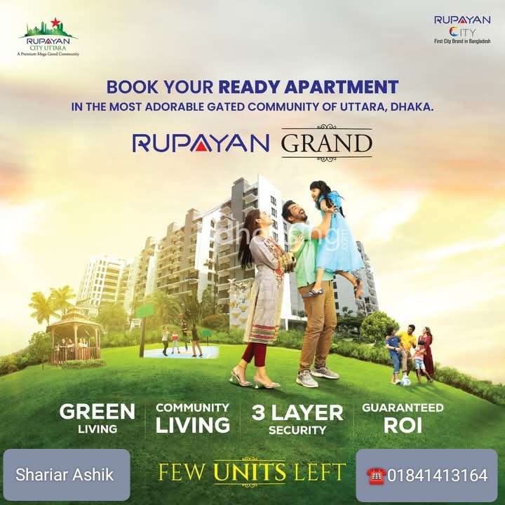 Rupayan Grand & Rupayan   Majestic premium condominium apartment, Apartment/Flats at Uttara