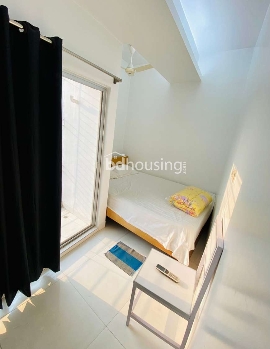 Modern Furnished 2-Room Cozy Studio Apt Rent in Bashundhara R/A, Dhaka, Apartment/Flats at Bashundhara R/A