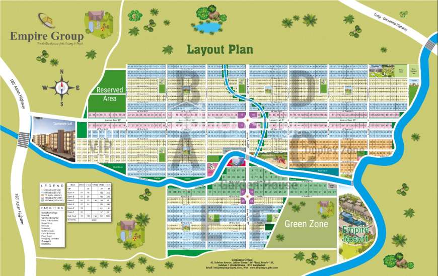 Empire Riverview Township , Empire Elite Residence, Residential Plot at Purbachal
