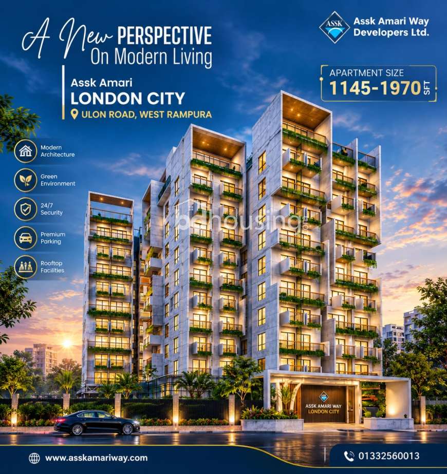 ASSK AMARI LONDON CITY, Apartment/Flats at Rampura