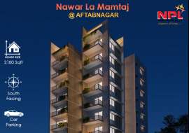 2100 sft, 3/4 Beds, Almost ready Apartment for Sale at Aftab Nagar R/A Apartment/Flats at 