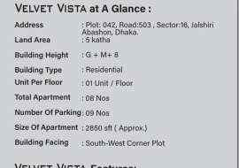 2850 sqft, 4 Beds Under Construction Apartment/Flats for Sale at Jolshiri Abason Apartment/Flats at 