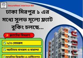 1160 sqft, 3 Beds Ready Apartment/Flats for Sale at Mirpur 1 Apartment/Flats at 