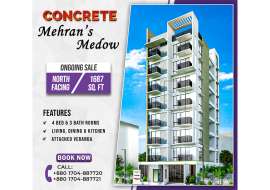 1687 sqft, 4 Beds Luxurious Apartments for Sale in Uttara, Sector-17 Apartment/Flats at 