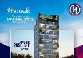 2850 sqft, 4 Beds Under Construction Apartment/Flats for Sale at Jolshiri Abason Apartment/Flats at 