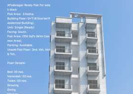 1550 sqft, 3 Beds Ready Apartment/Flats for Sale at Aftab Nagar Apartment/Flats at 