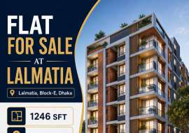 1474 sqft, 3 Beds Used Apartment/Flats for Sale at Lalmatia Apartment/Flats at 