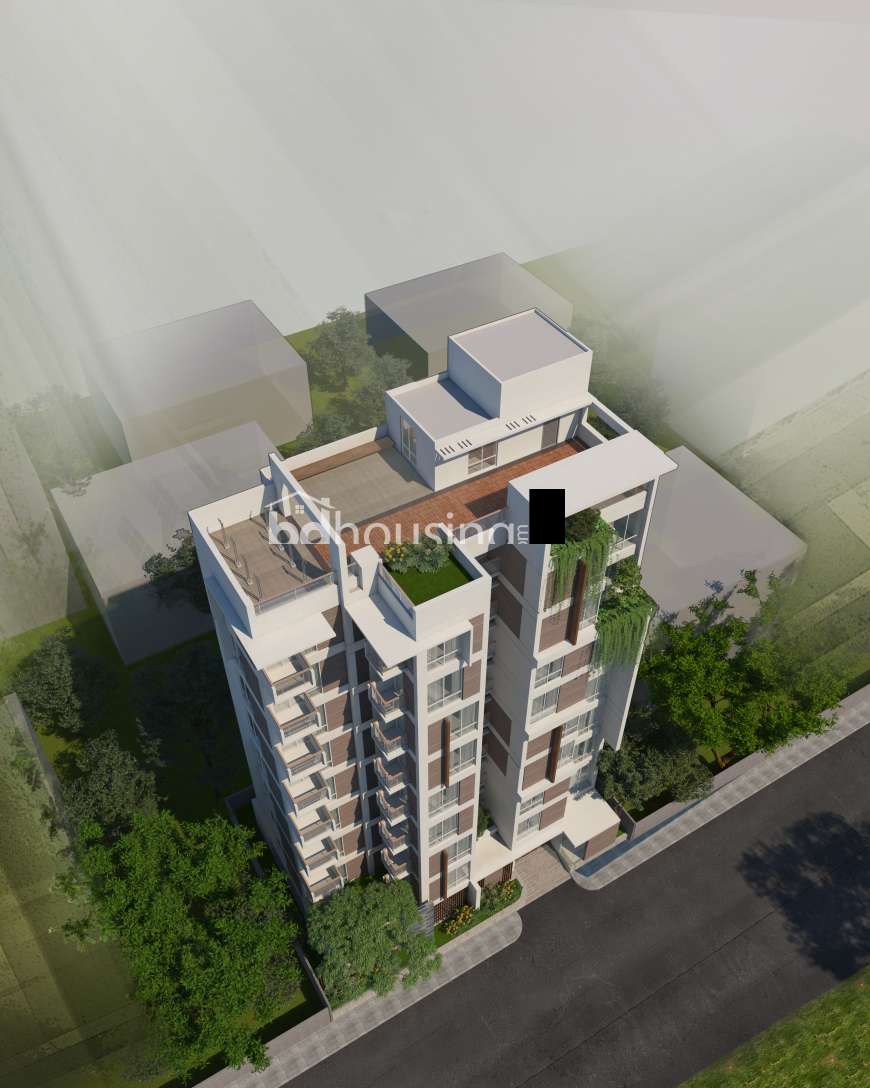 2235 sft Single unit apt with Gas connection., Apartment/Flats at Uttara