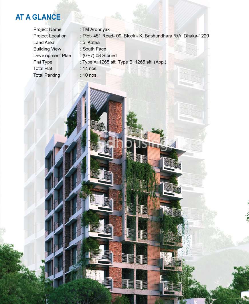 TM Aronnyak, Apartment/Flats at Bashundhara R/A