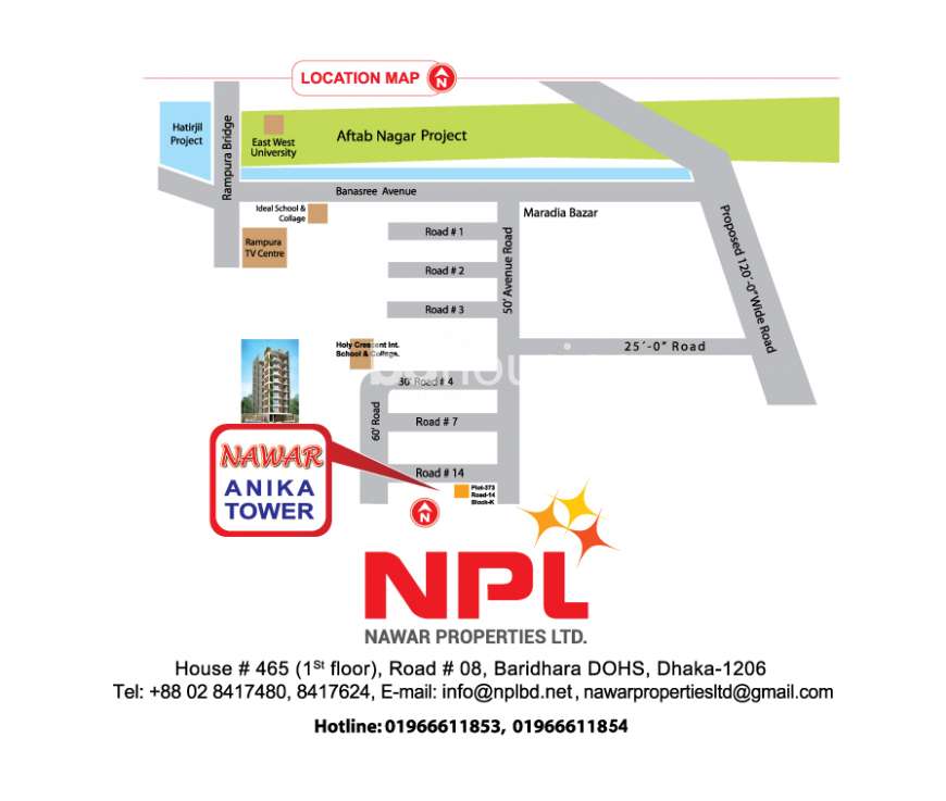 NPL Anika Tower, Apartment/Flats at Aftab Nagar