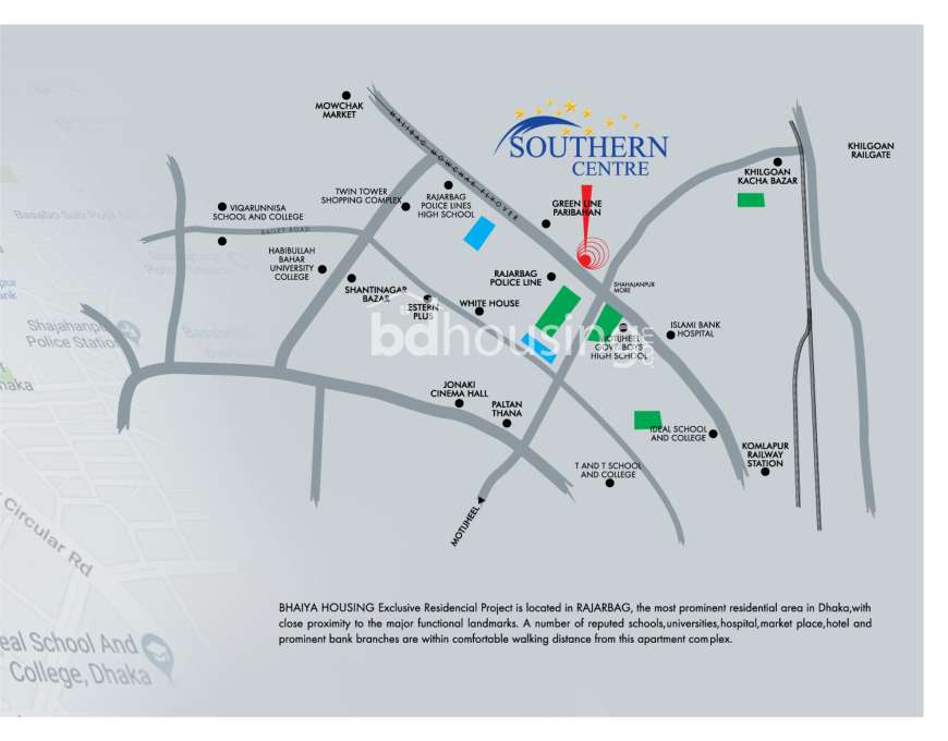 SOUTHERN CENTRE, Apartment/Flats at Rajarbagh