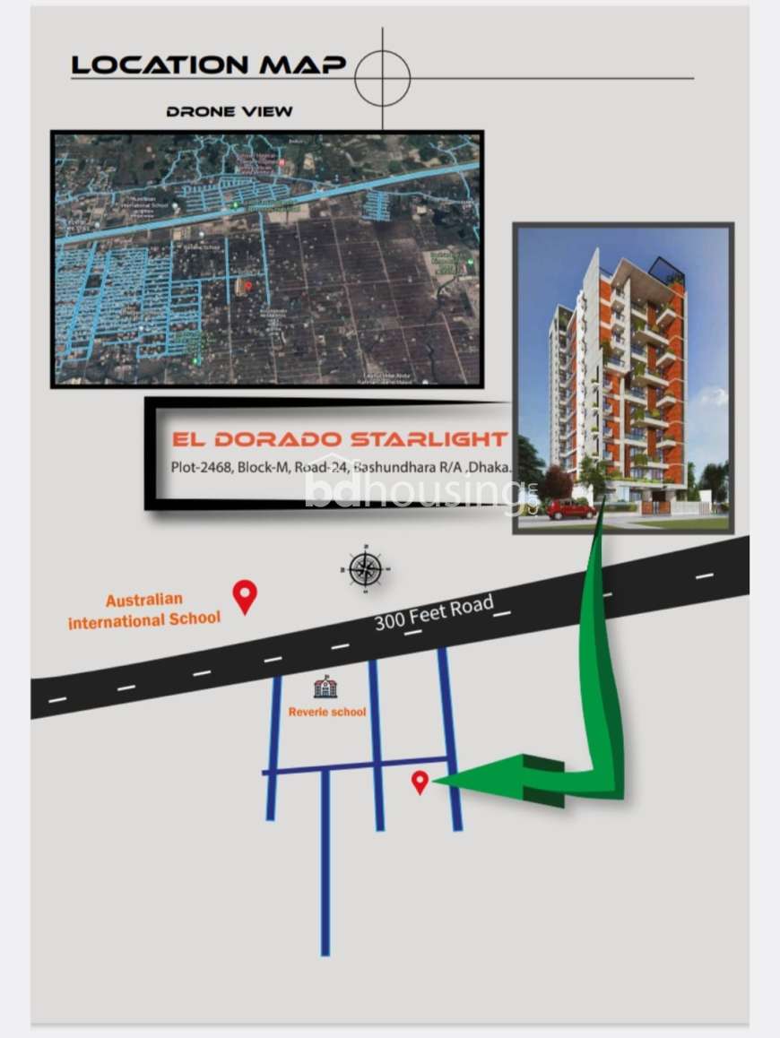 Bashundhara Eldorado Star Light, Apartment/Flats at Bashundhara R/A