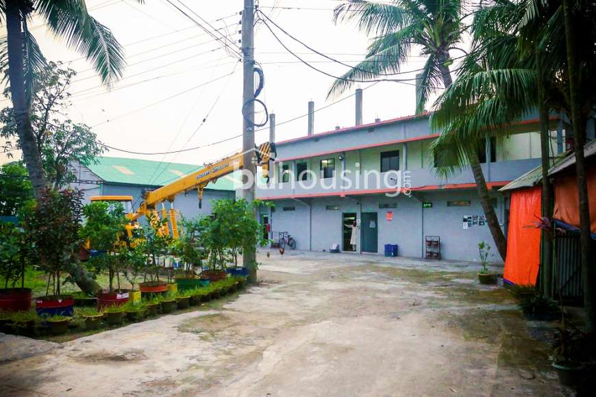 Industrial Land With Factory Building for Sale Just Beside Dhaka-Chittagong Hi-Way Comilla. 10000 sqft production floor, 2 storage farnished office building 3000 sqft, 2000 sqft Cantin, Garden, pond, parking & free area.440 electric connection., Industrial Space at Comilla Cantonment