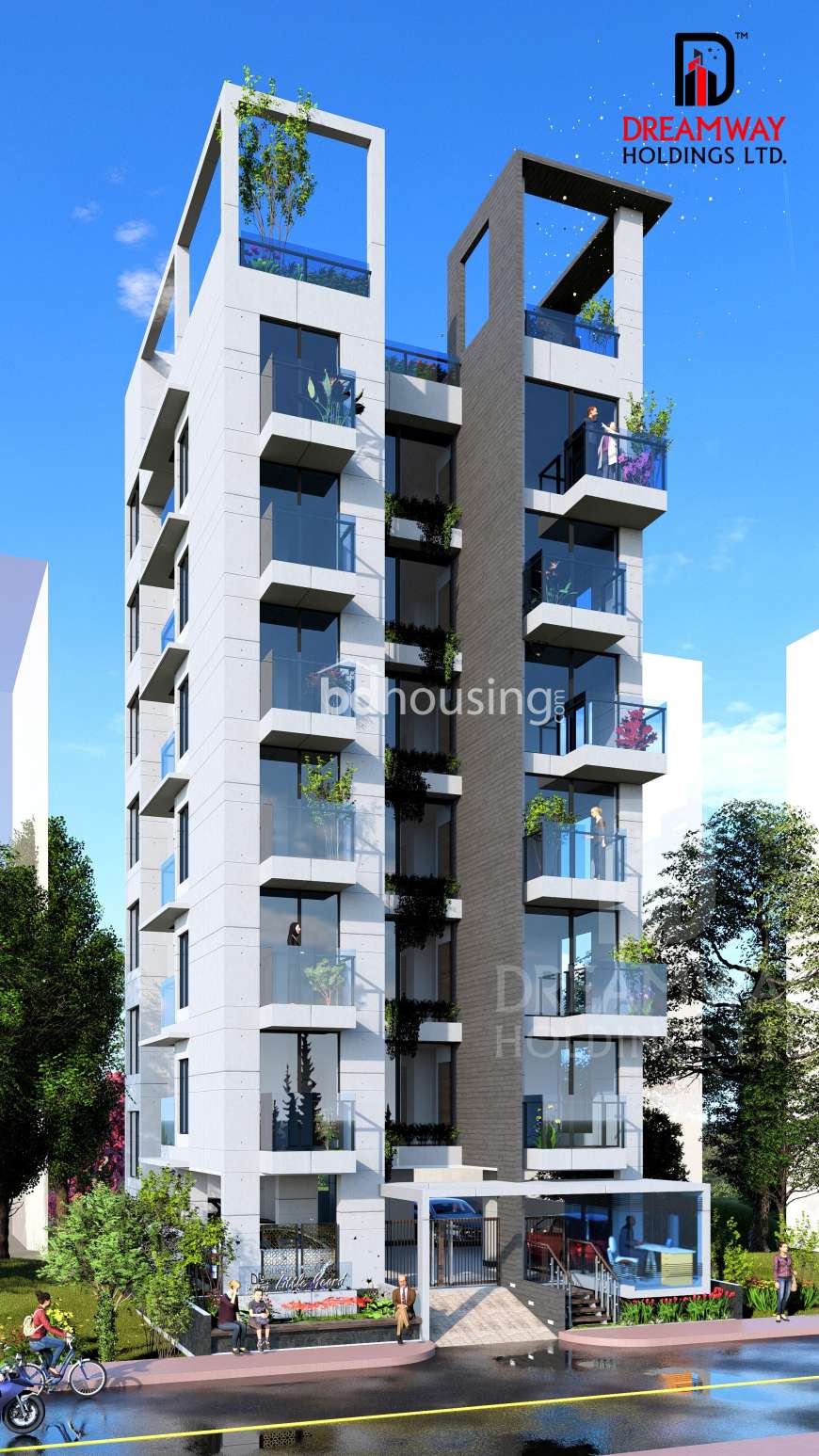 Dreamway Little Yard, Land Sharing Flat at Bashundhara R/A