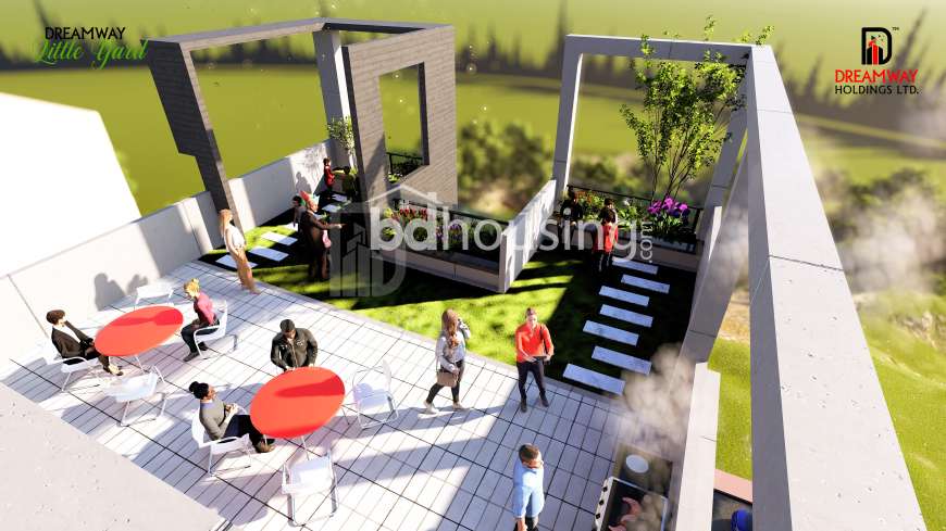 Dreamway Little Yard, Land Sharing Flat at Bashundhara R/A