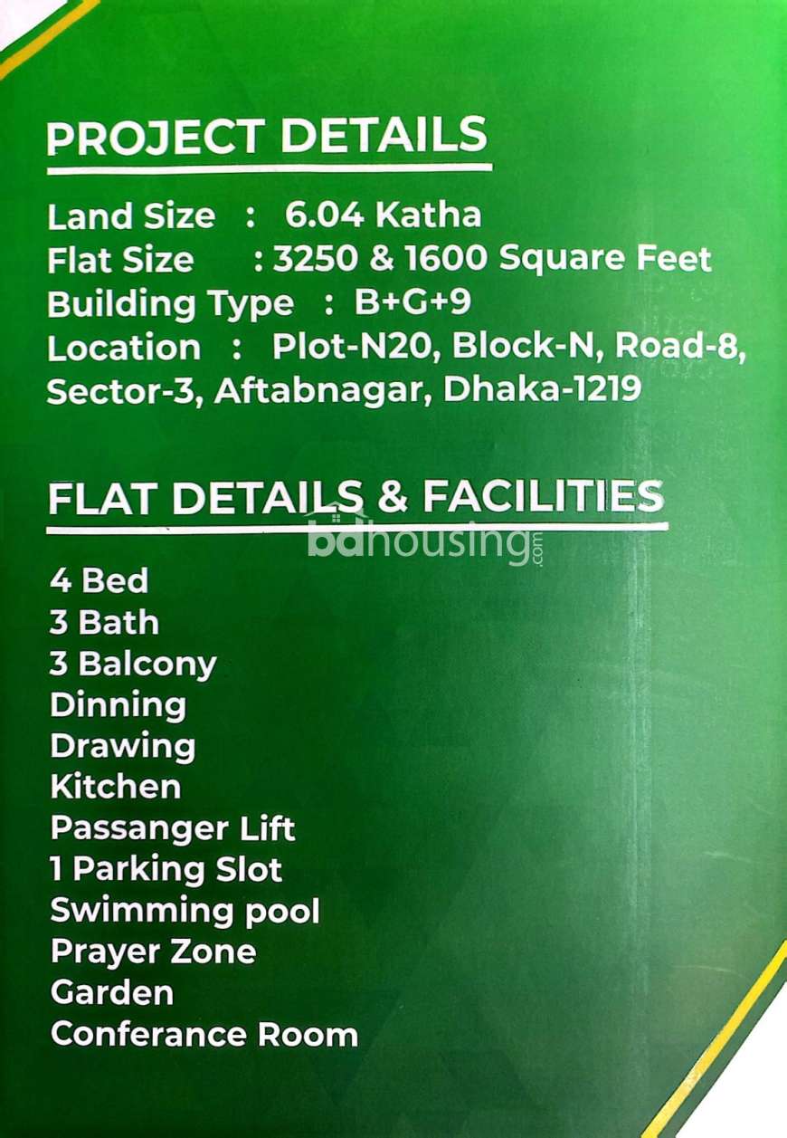 Al Aksa Tower 2, Land Sharing Flat at Aftab Nagar