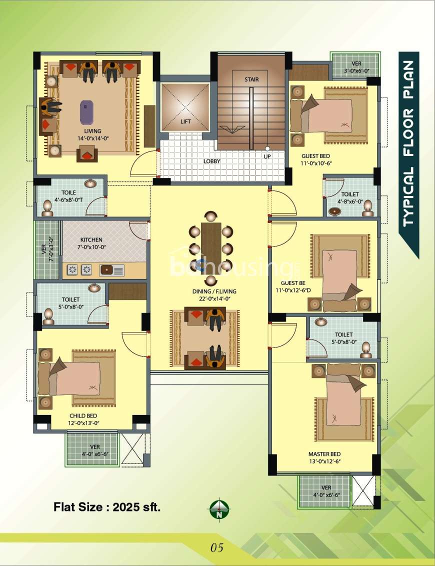 Nagar Nayan Villa, Apartment/Flats at Bashundhara R/A