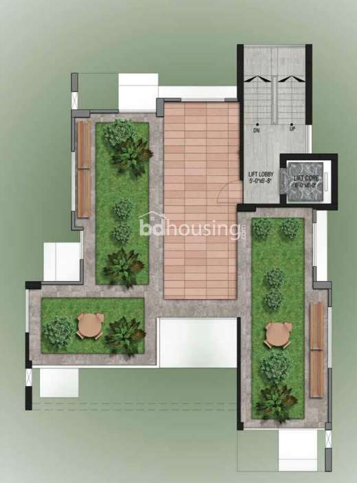 Salmon Florentine, Apartment/Flats at Bashundhara R/A