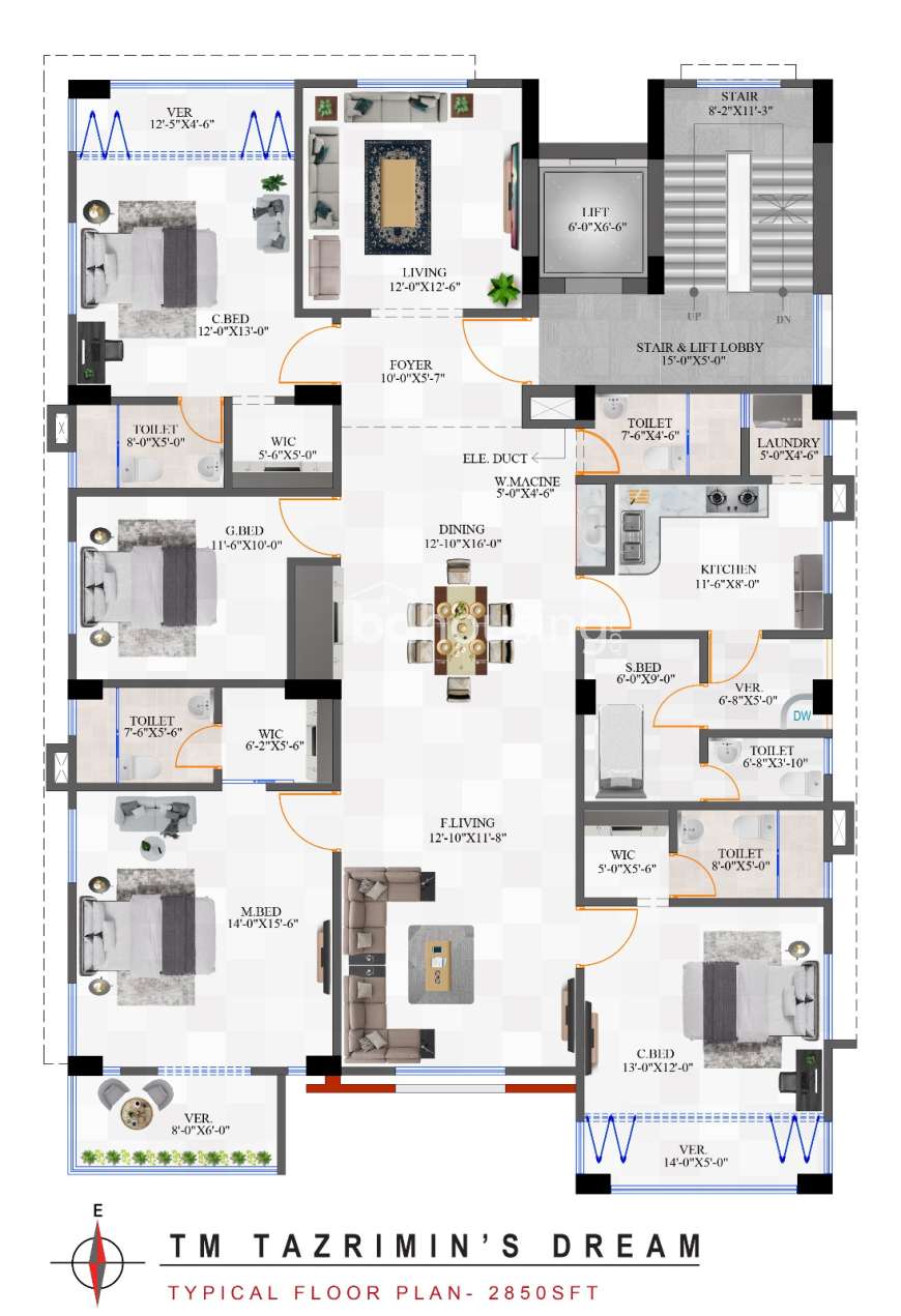 TM Tazrimin's Dream, Apartment/Flats at Jolshiri Abason